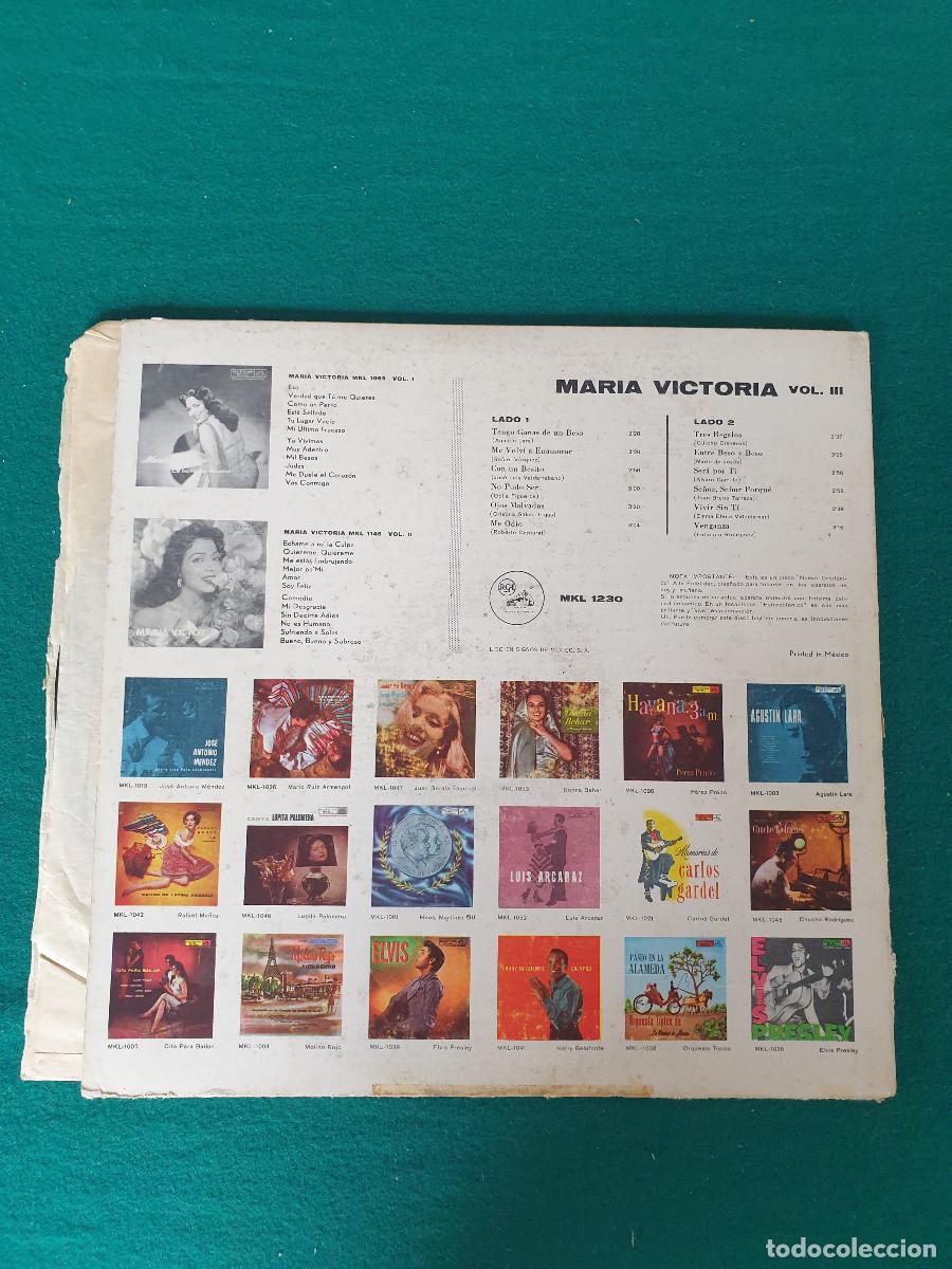 Discos de vinilo: Mar&iacute;a Victoria &ndash; Vol.III - Foto 2