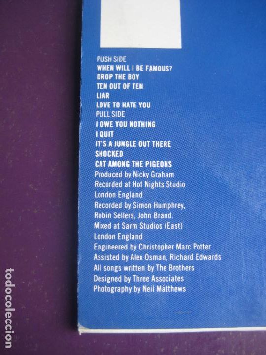 Discos de vinilo: Bros &ndash; Push - LP CBS 1988 - DISCO POP 80S - POCO USO - Foto 3
