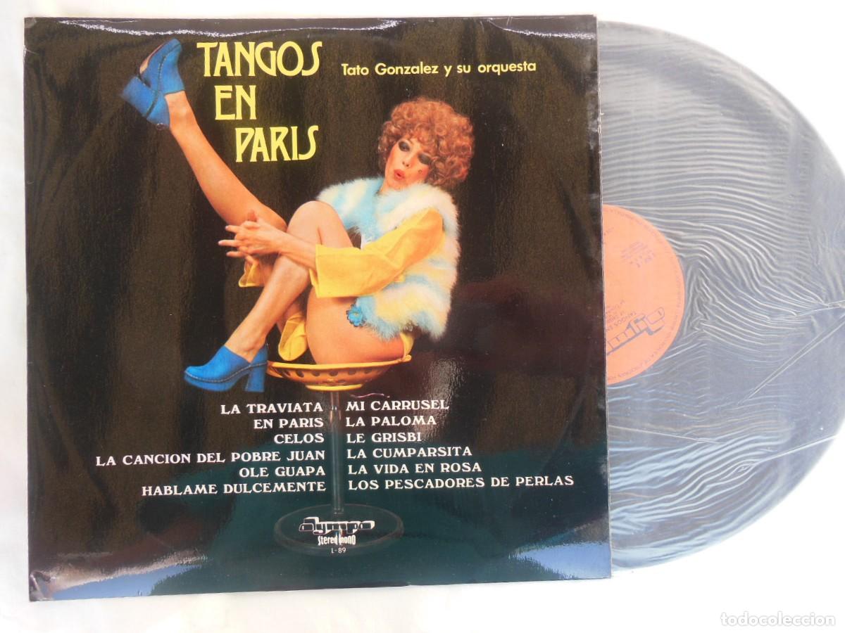 Dischi in vinile: TANGOS EN PARIS. Tato Gonz&aacute;lez y su Orquesta. 1972. Olympo L 89