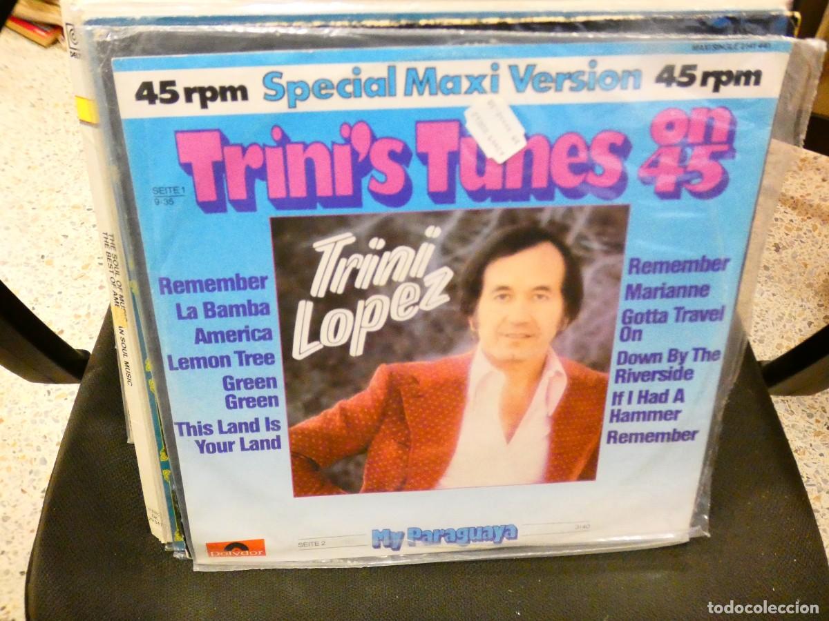 Vinyl records: ARKANSAS1980 pacc186 MAXI SINGLE MEDLEY TRINI LOPEZ BUEN ESTADO