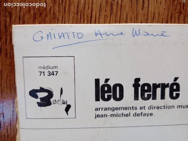 Discos de vinilo: Leo Ferre - cest extra + la nuit + madame la misere - Foto 3