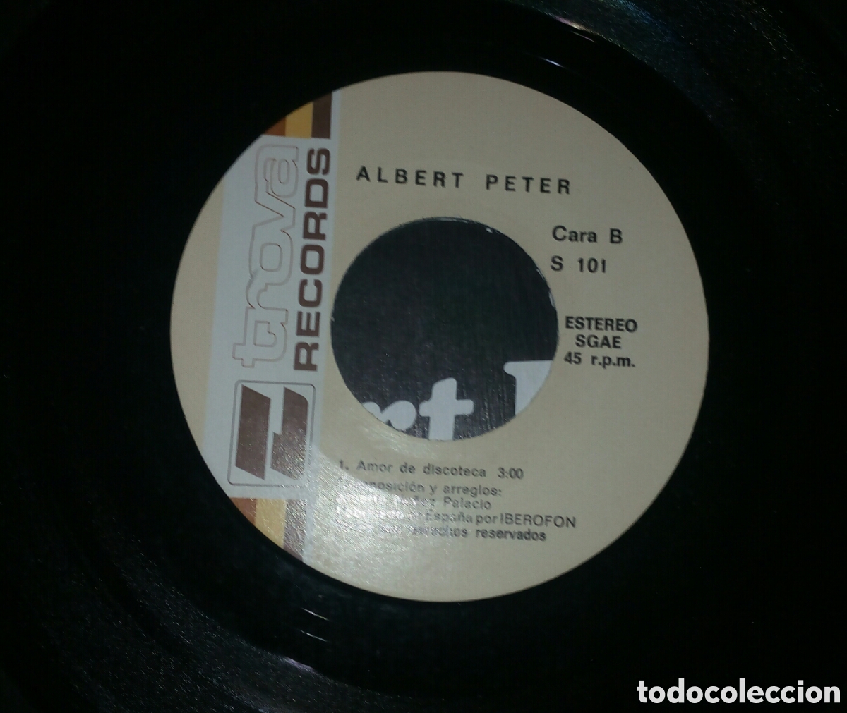 Discos de vinilo: ALBERT PETER - V&Eacute;RTIGO EN LA DISCOTECA. SINGLE A&Ntilde;O 1978 - Foto 4