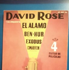 Discos de vinilo: EP DAVID ROSE EL ÁLAMO EXODUS BEN-HUR CIMARRON