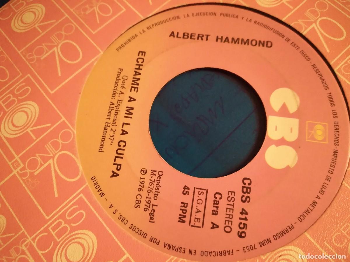 Discos de vinilo: Albert Hammond Hechame a mi la culpa single - Foto 3