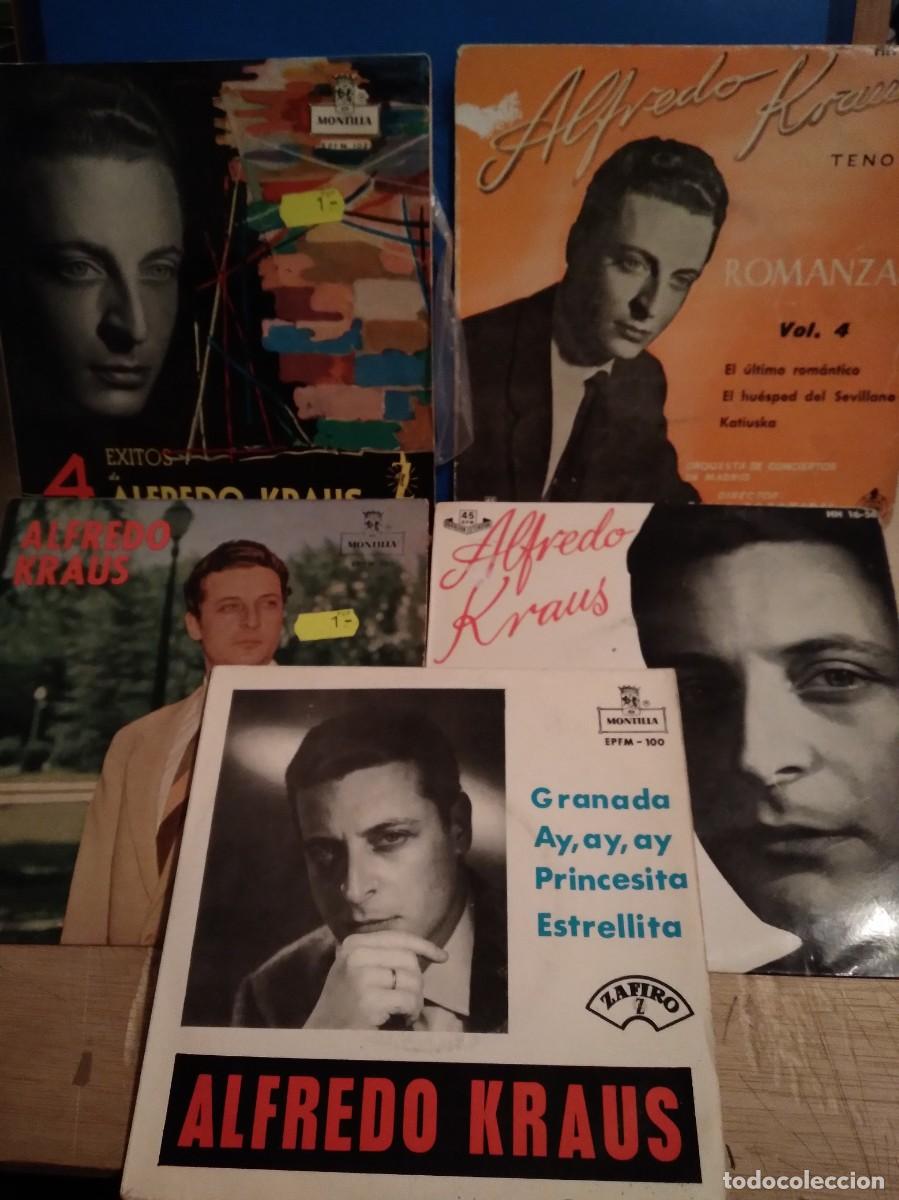 Discos de vinilo: Lote 6 Singles Alfredo Kraus - Foto 1