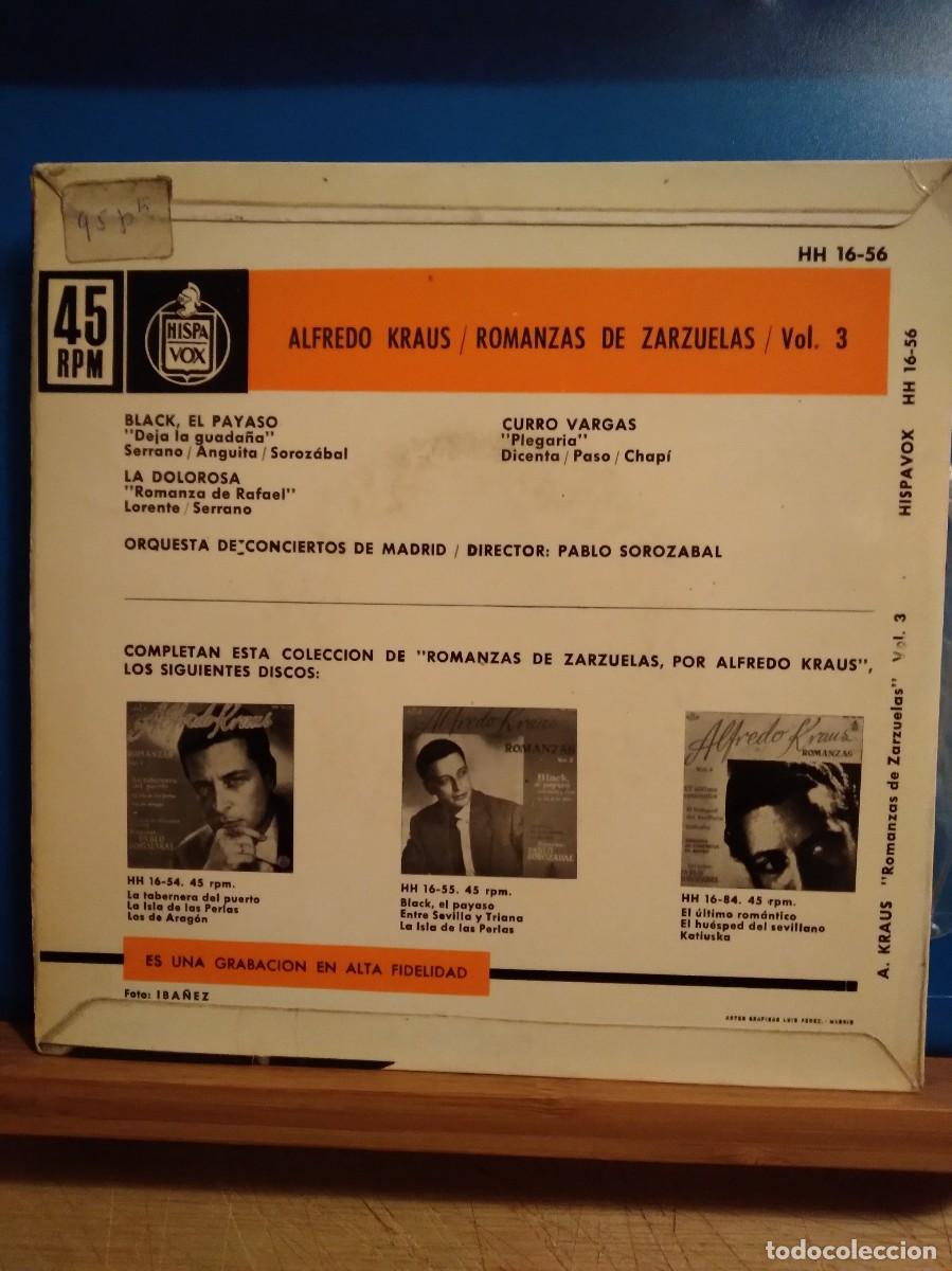 Discos de vinilo: Lote 6 Singles Alfredo Kraus - Foto 3