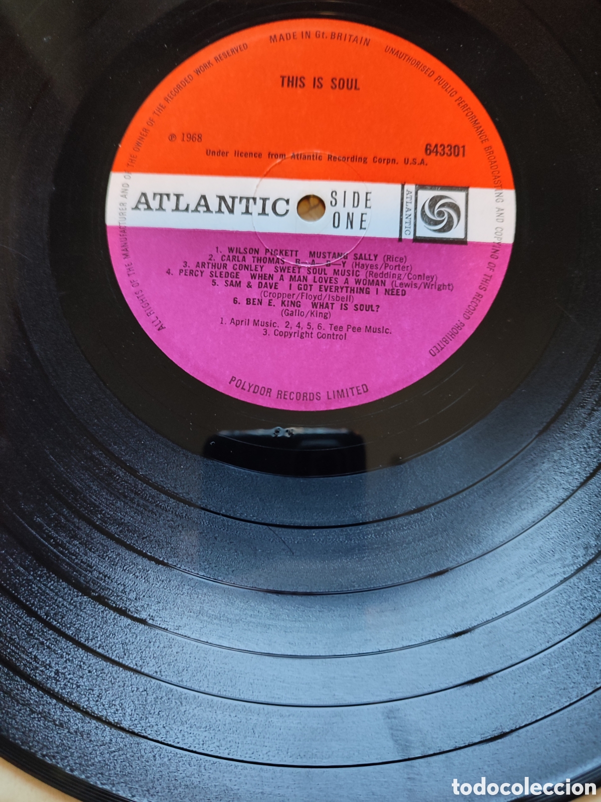 Discos de vinilo: This is Soul - Varios Atlantic Records - Foto 3