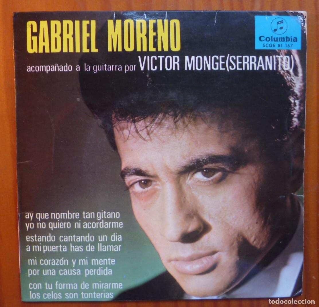 Discos de vinilo: GABRIEL MORENO / AY QUE NOMBRE TAN GITANO+3 / 1966 / EP - Foto 1
