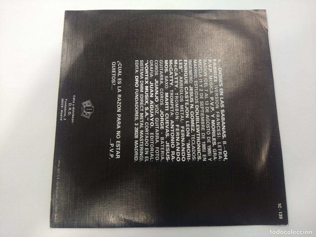 Discos de vinilo: PVP/DIOSES EN LAS SABANAS/SINGLE. - Foto 3