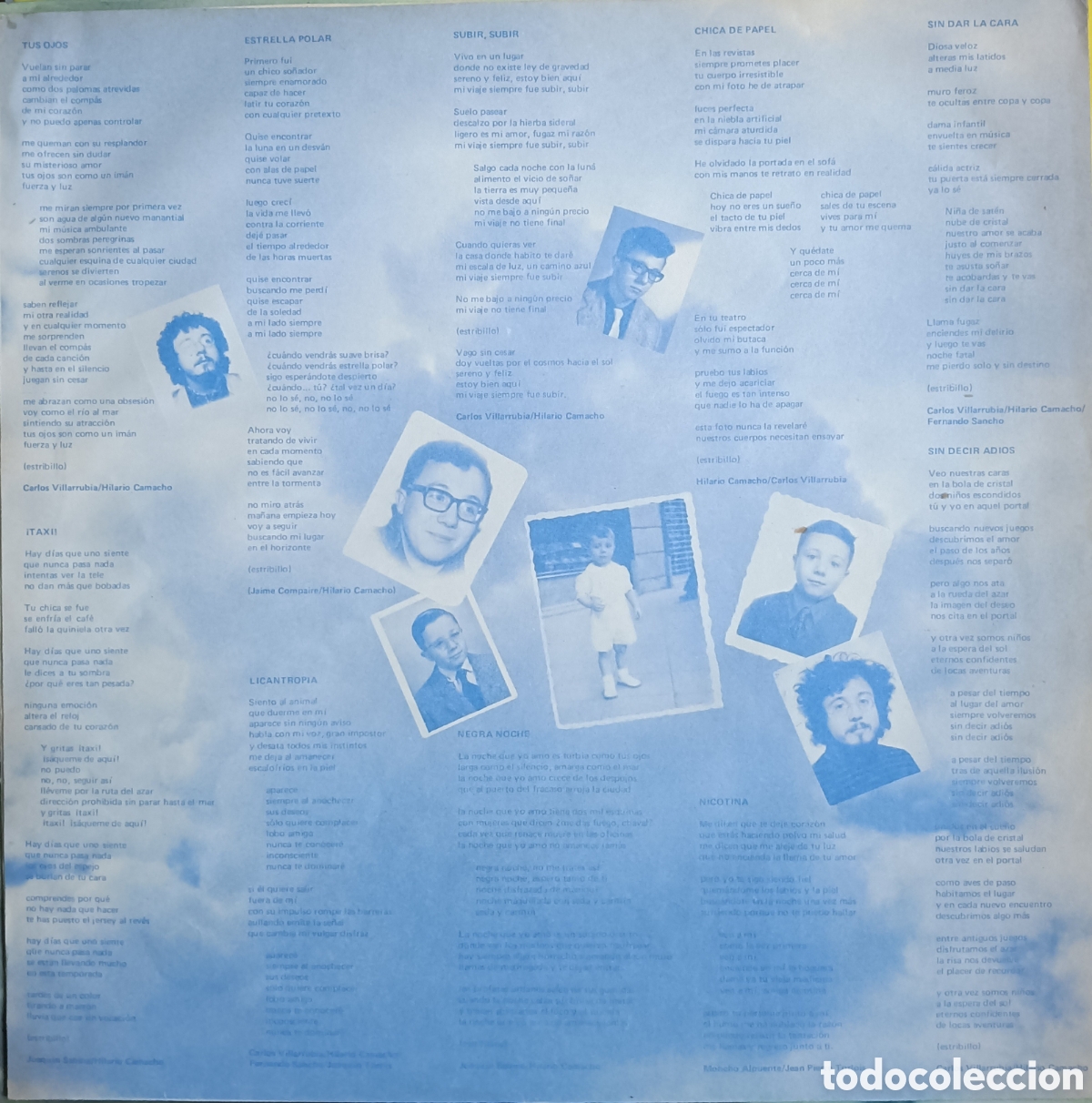 Discos de vinilo: Hilario Camacho, 1983 - Subir subir - Foto 3