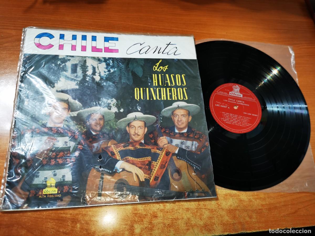 Discos de vinilo: LOS HUASOS QUINCHEROS Chile canta LP VINILO DEL A&Ntilde;O 1958 CHILE MUY RARO FOLK 14 TEMAS