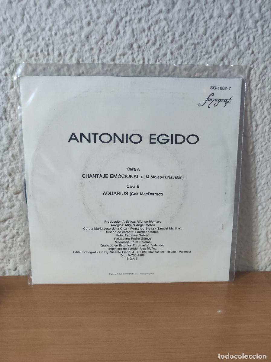 Discos de vinilo: Antonio Egido &ndash; Chantaje Emocional - Foto 2