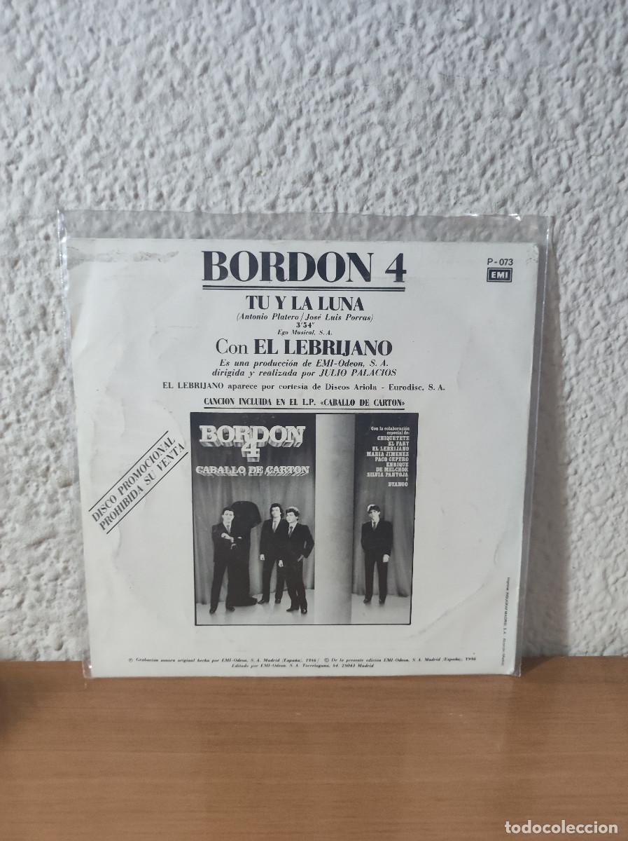 Discos de vinilo: Bordon-4 y El Lebrijano &ndash; Tu Y La Luna - Foto 2