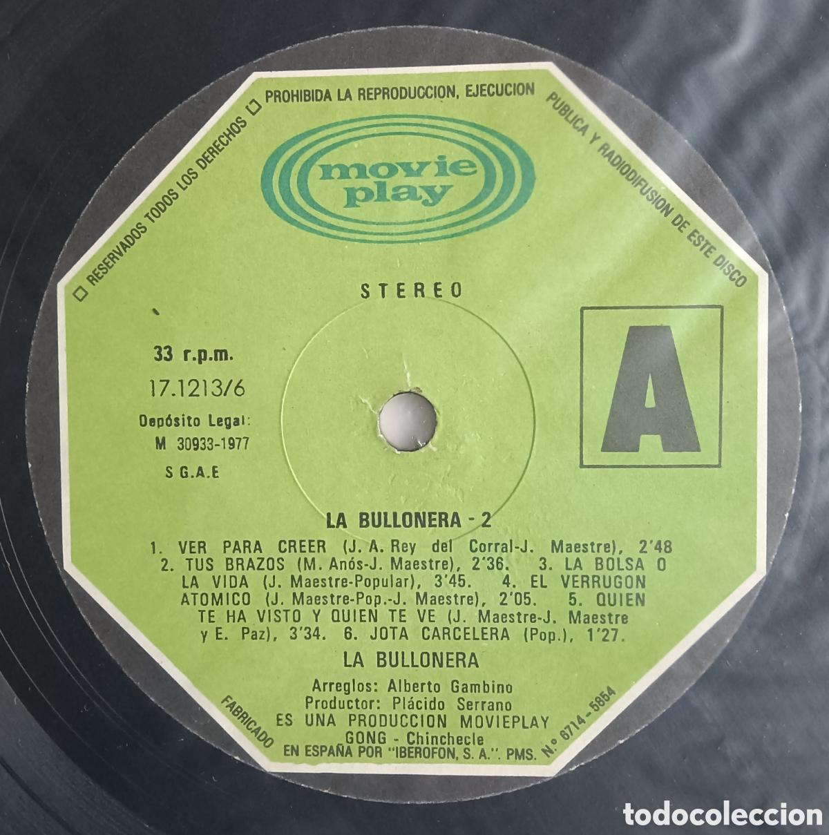 Discos de vinilo: La Bullonera-2, 1977 - Foto 6