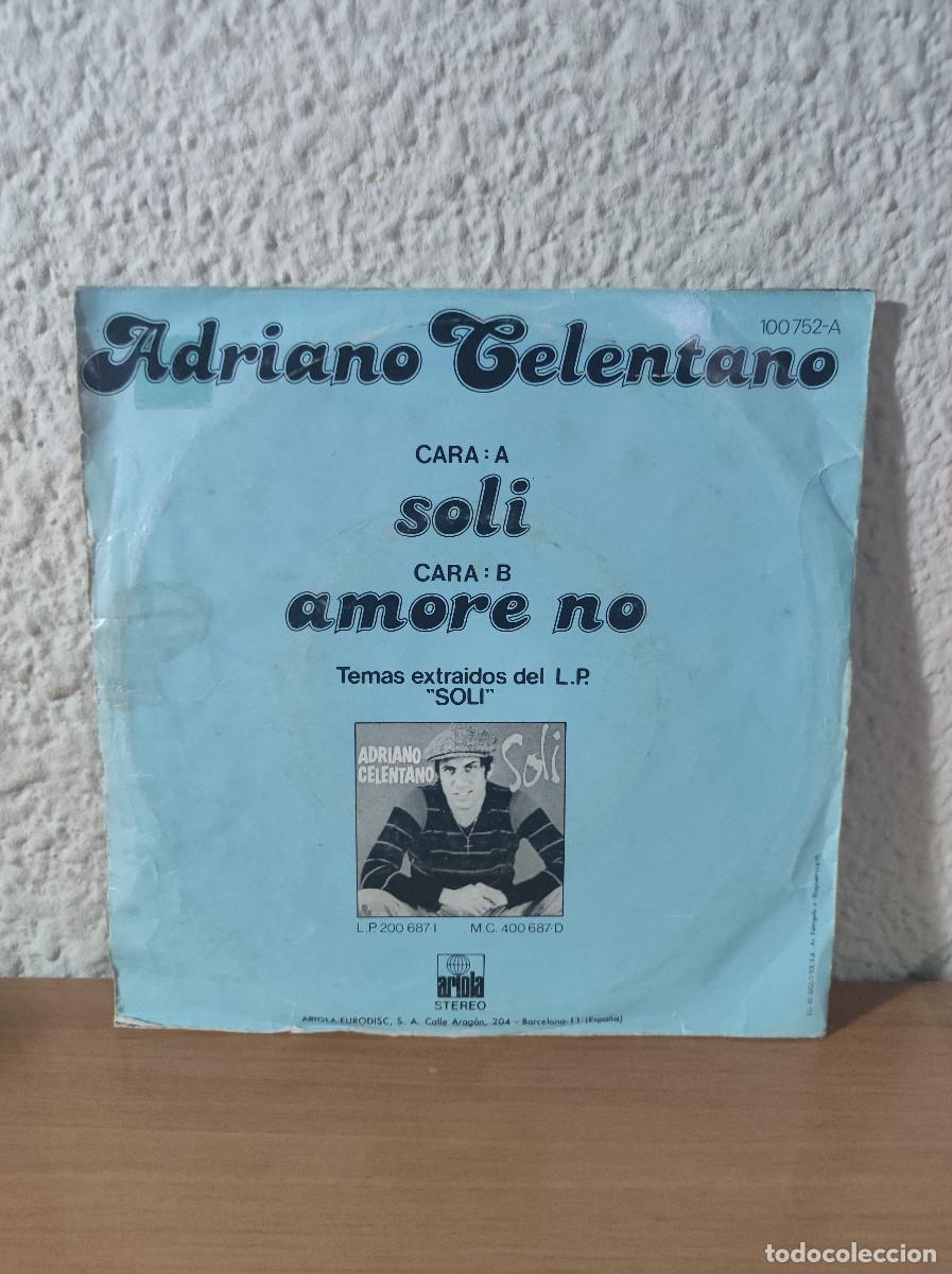 Discos de vinilo: Adriano Celentano &ndash; Soli - Foto 2