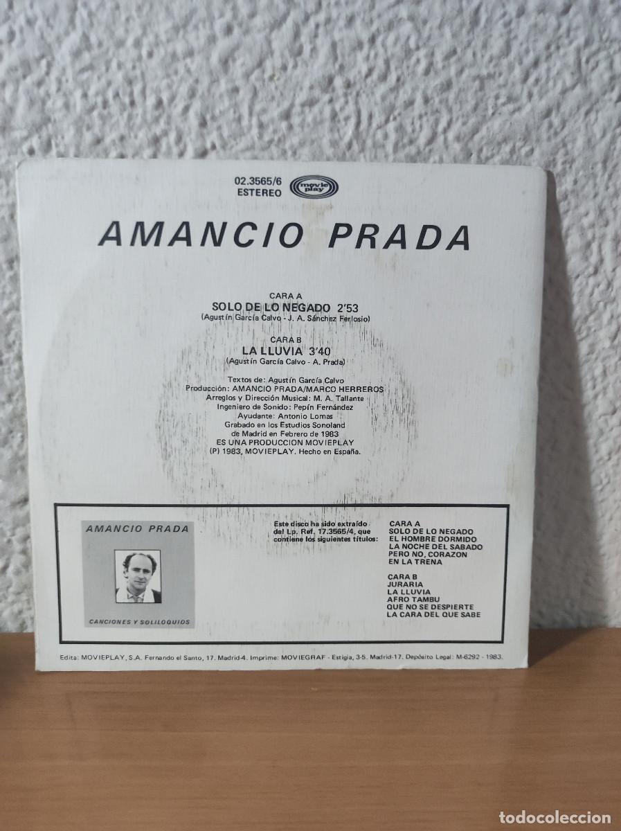 Discos de vinilo: Amancio Prada &ndash; Solo De Lo Negado - Foto 2