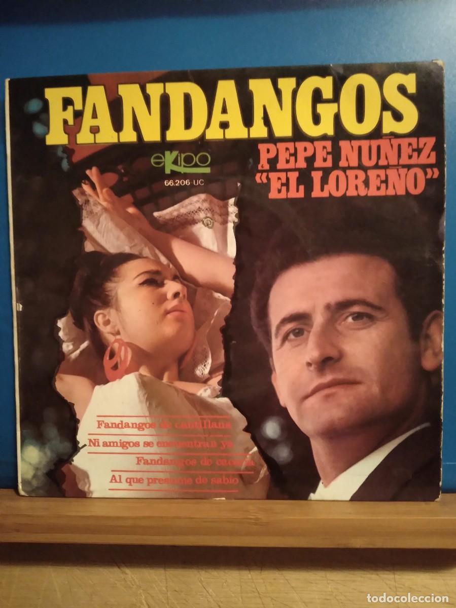 Discos de vinilo: Fandangos Pepe Nu&ntilde;ez &rdquo;El Loreno&rdquo; Ep - Foto 1