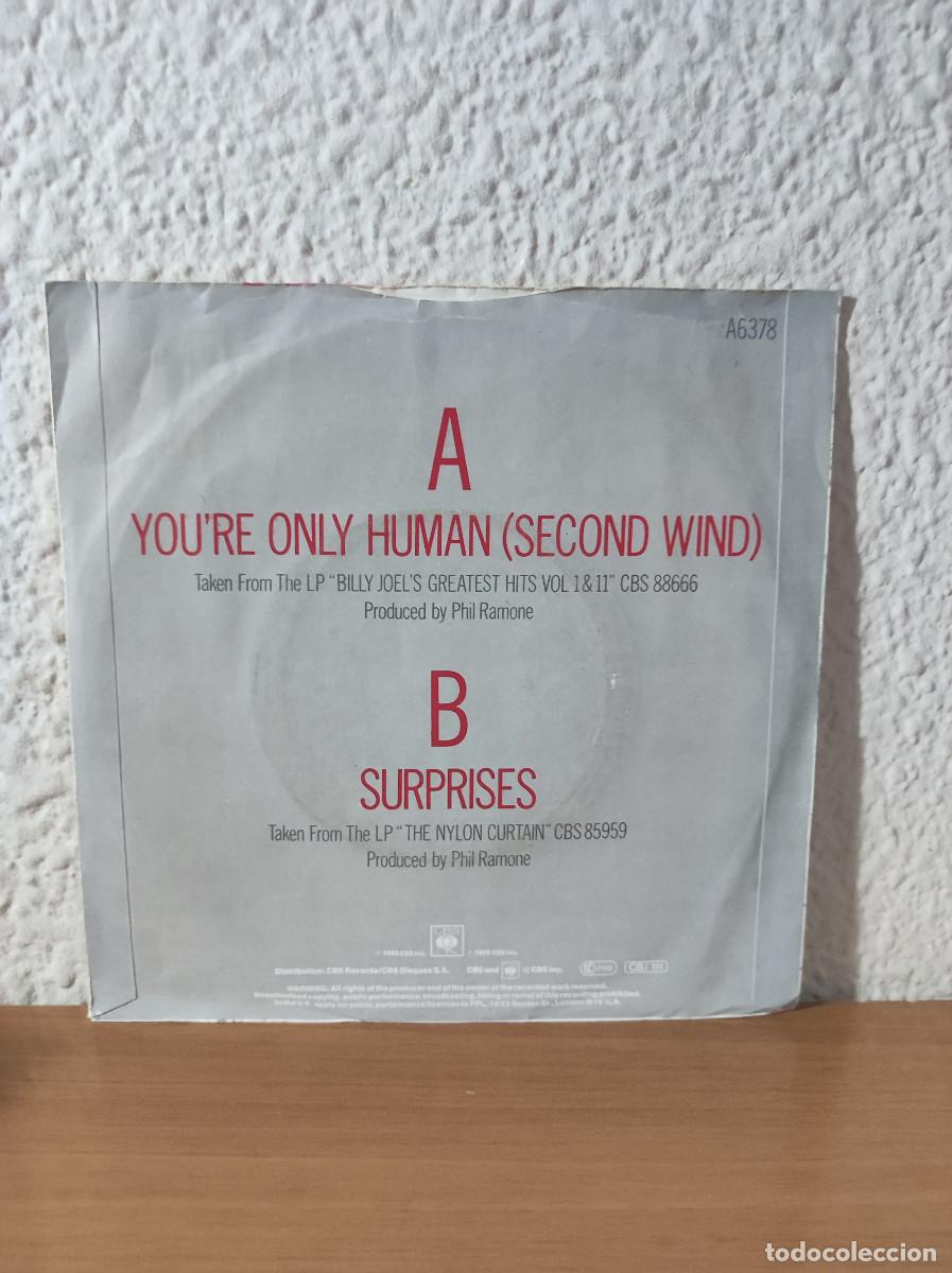 Discos de vinilo: Billy Joel &ndash; Youre Only Human (Second Wind) - Foto 2