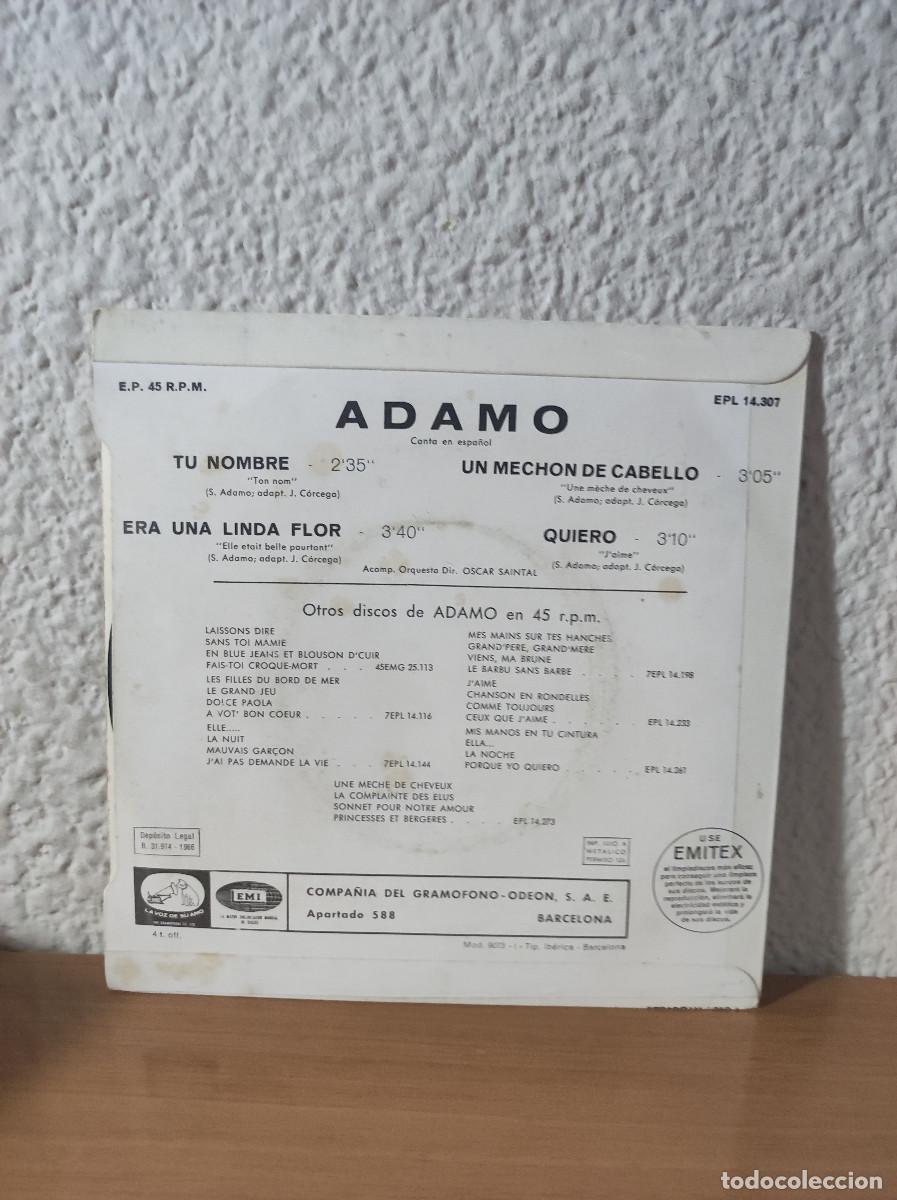 Discos de vinilo: Adamo &ndash; Tu Nombre - Foto 2