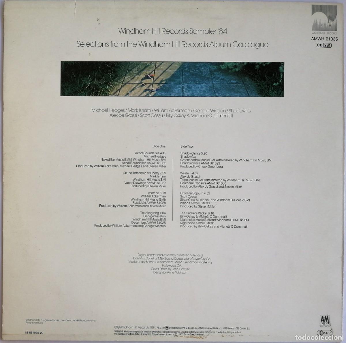 Discos de vinilo: Windham Hill Records Sampler, AMWH 61035 - Foto 2