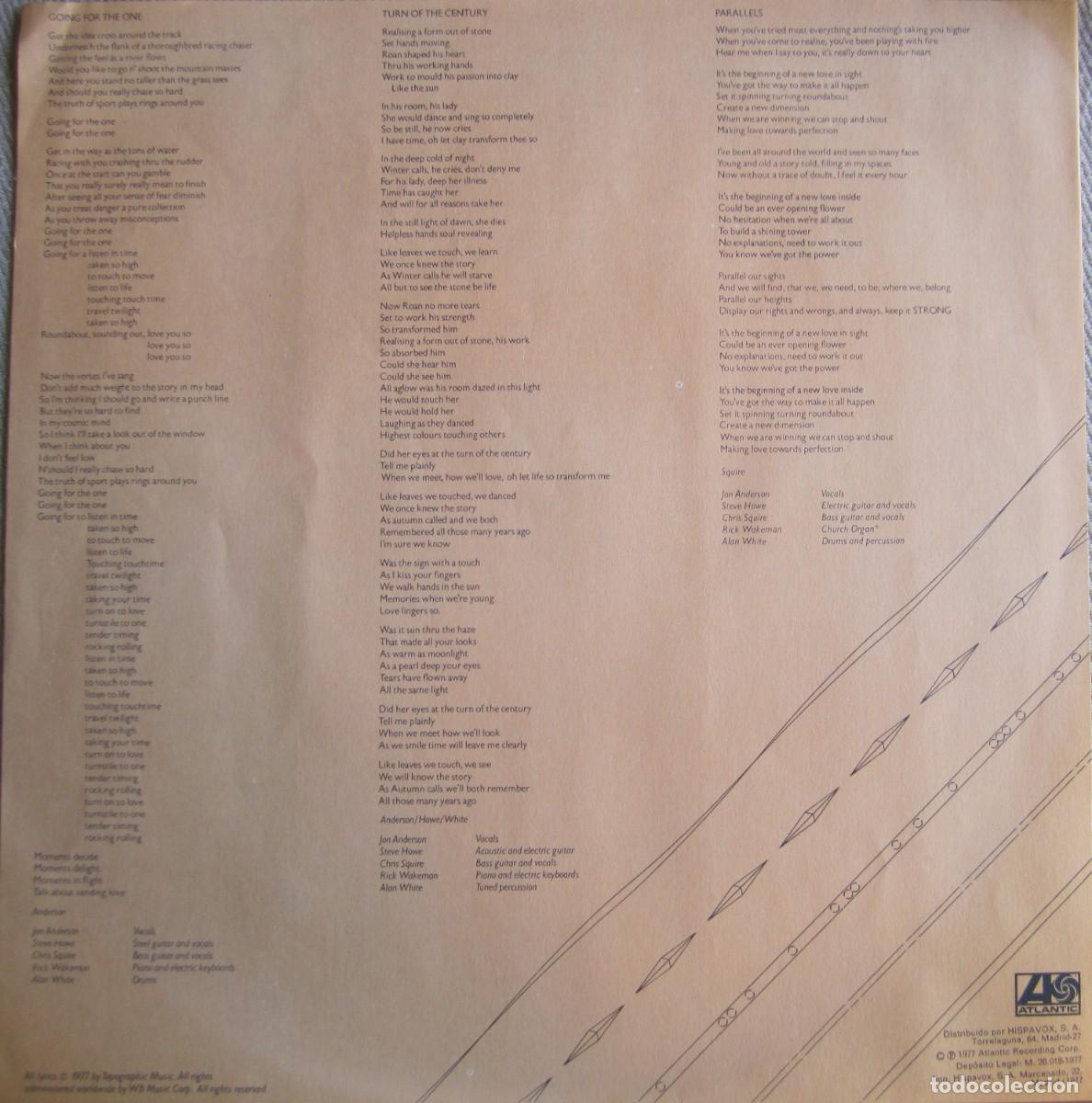 Discos de vinilo: YES: GOING FOR THE ONE - Foto 4