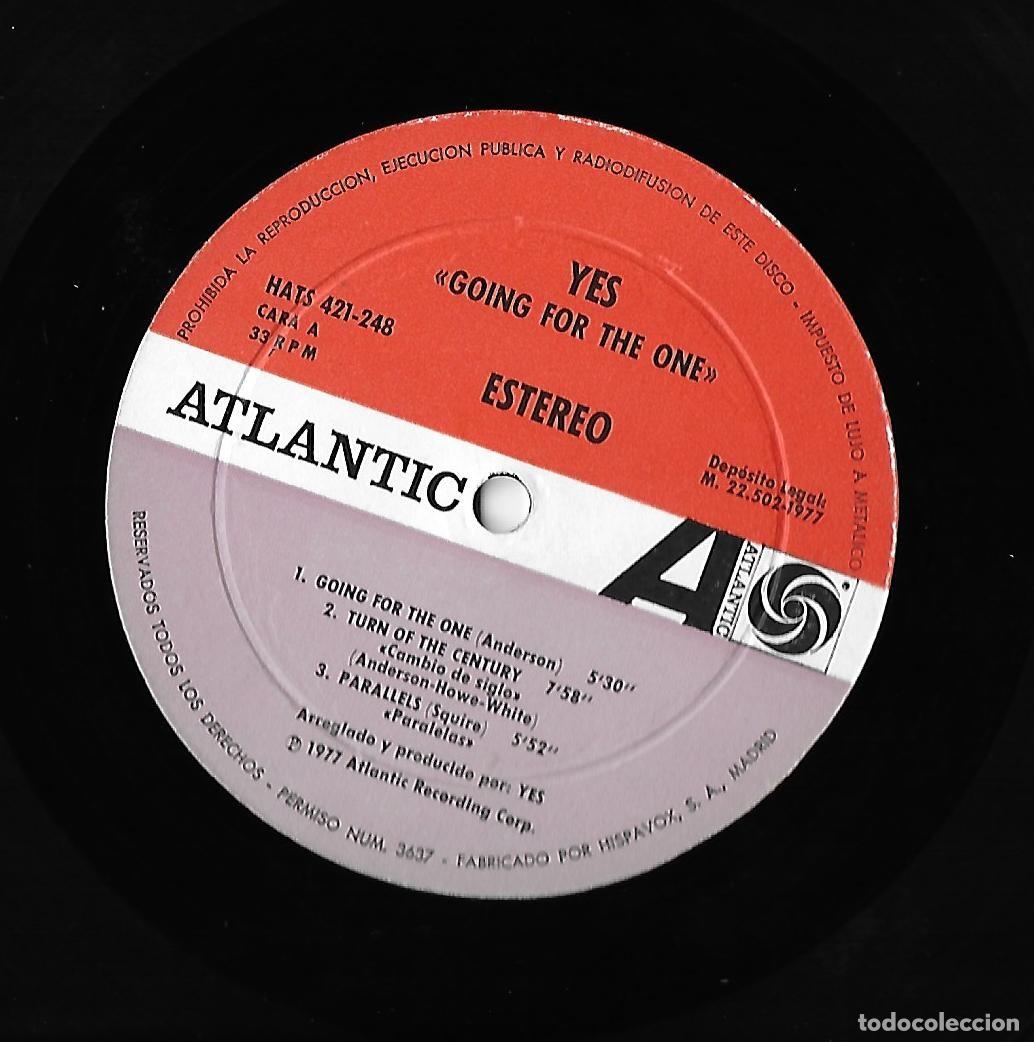 Discos de vinilo: YES: GOING FOR THE ONE - Foto 5