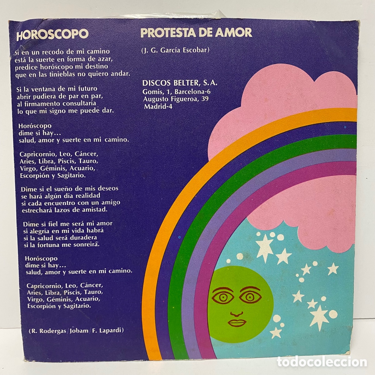 Discos de vinilo: Manolo Escobar - Horoscopo (7&rdquo;, Single) - Foto 2