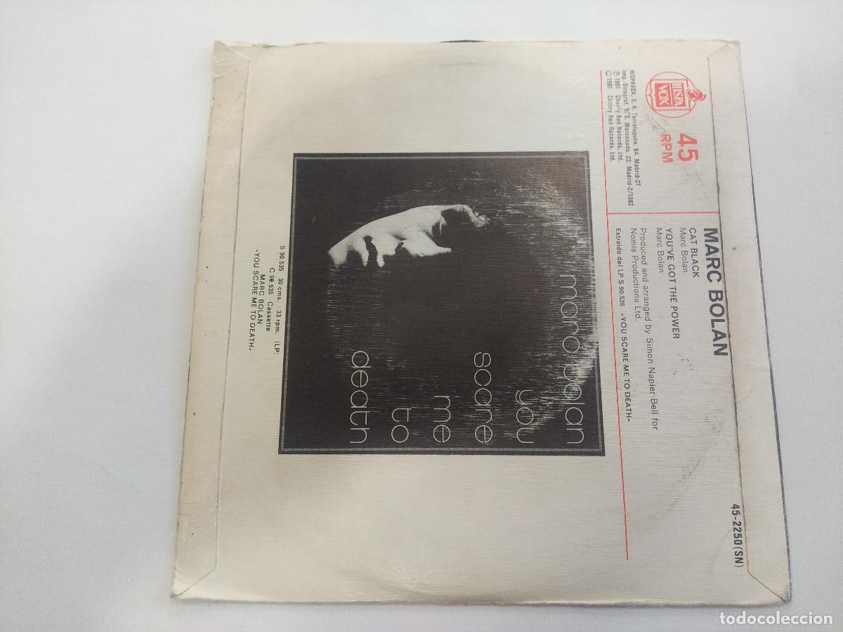 Discos de vinilo: MARC BOLAN/CAT BLACK/SINGLE. - Foto 3