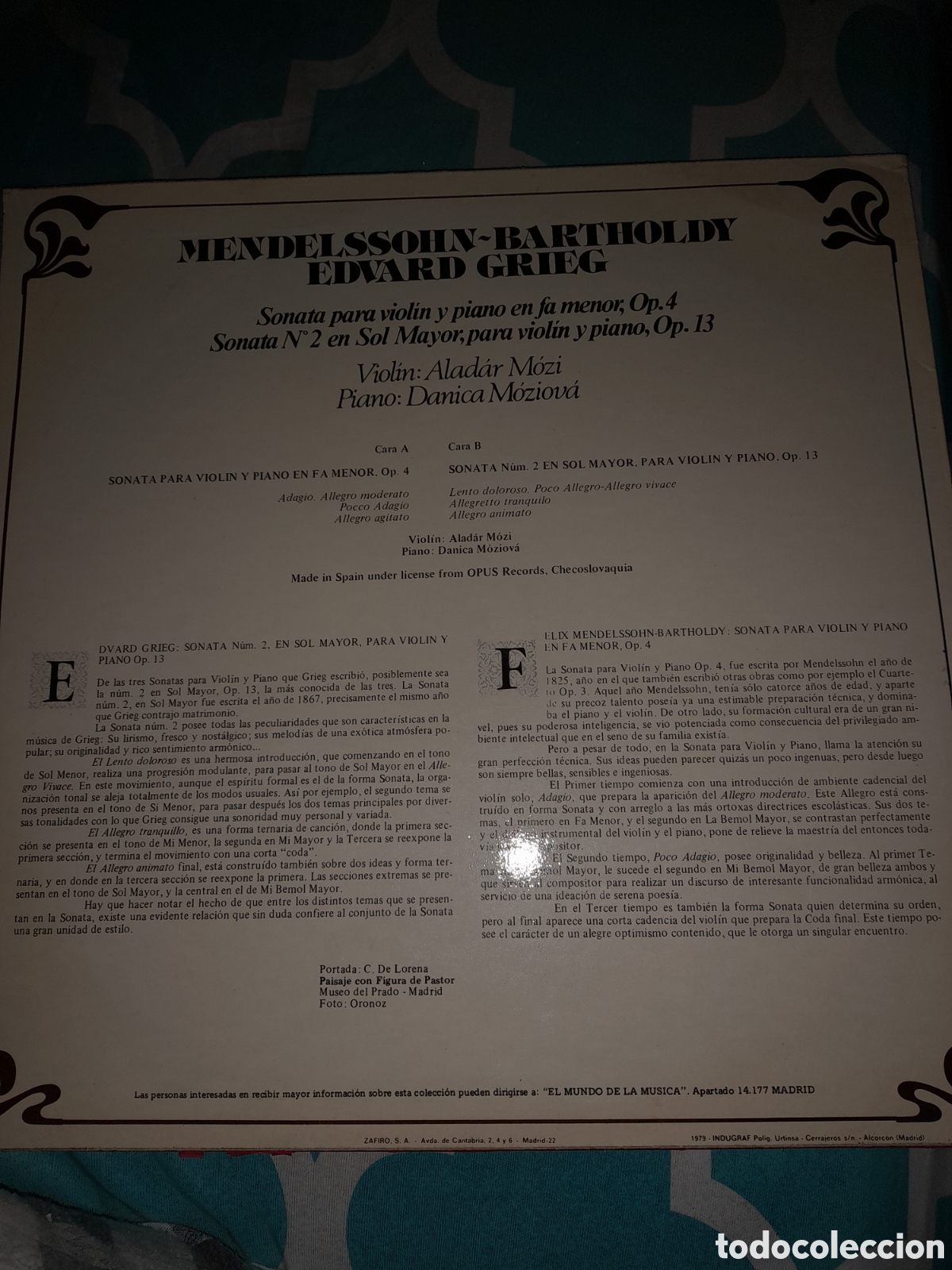 Discos de vinilo: Mendelsson barthol dy edvard orieg - Foto 2