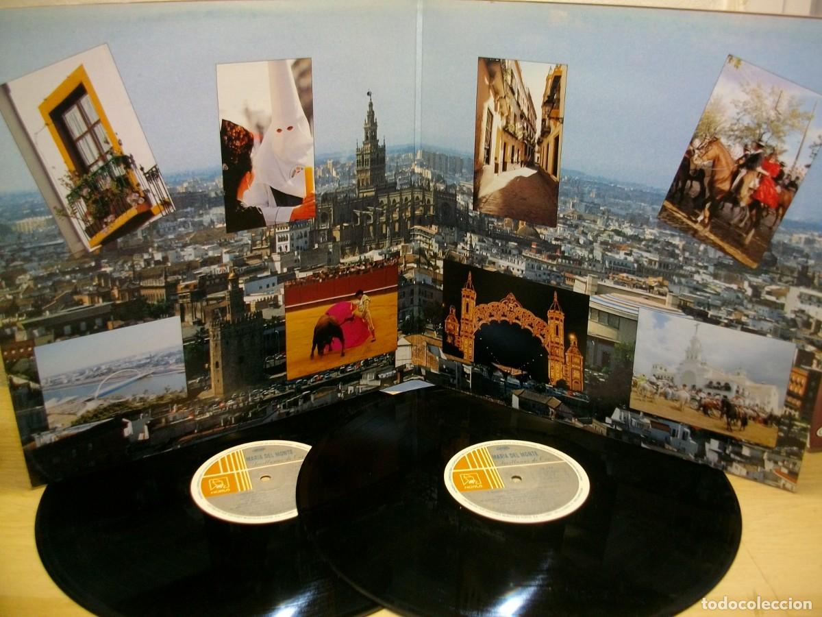 Discos de vinilo: MARIA Del Monte SEVILLANAS DE ORO DOBLE LP - Foto 3