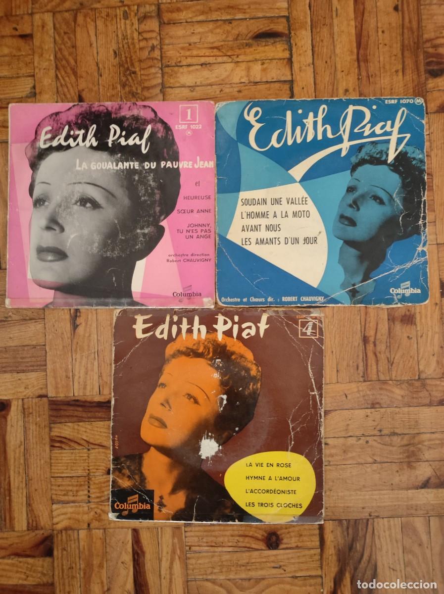 Discos de vinilo: Edith Piaf &lrm; 3 eps - Foto 1