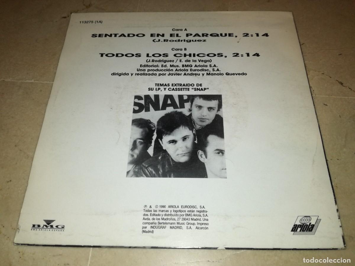 Discos de vinilo: SNAP-SENTADO EN EL PARQUE - Foto 2