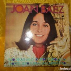 Discos de vinilo: JOAN BAEZ. NO SEAS MUY DURO + 3. EP. VANGUARD 1968. VINILO EP
