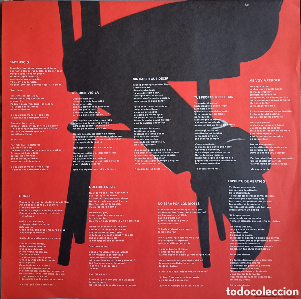 Discos de vinilo: Ariel Rot - V&eacute;rtigo, 1985 - Foto 3