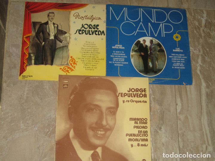Discos de vinilo: JORGE SEPULVEDA - LOTE DE 3 LPS - Foto 1