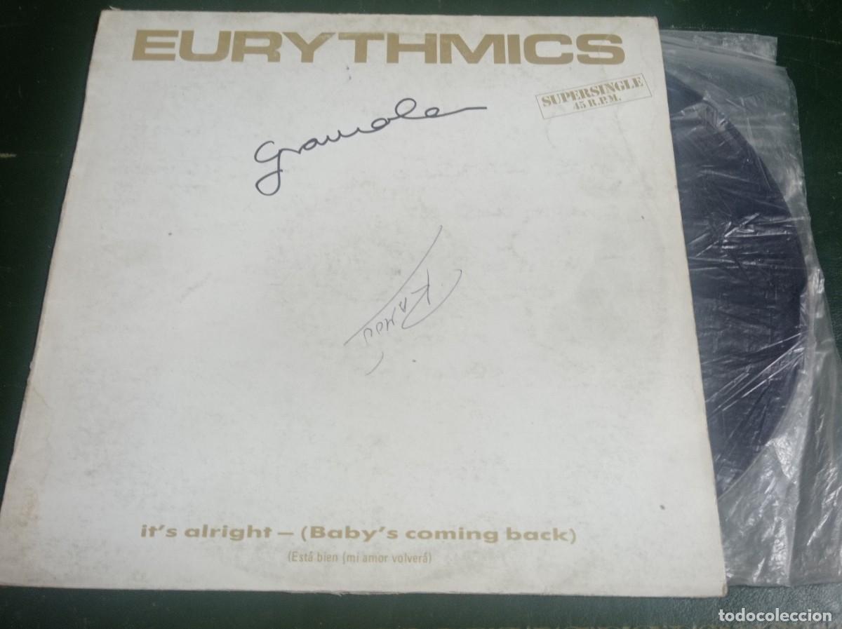 Discos de vinilo: Disco EURYTHMICS its alright (Babys coming back) - Foto 1