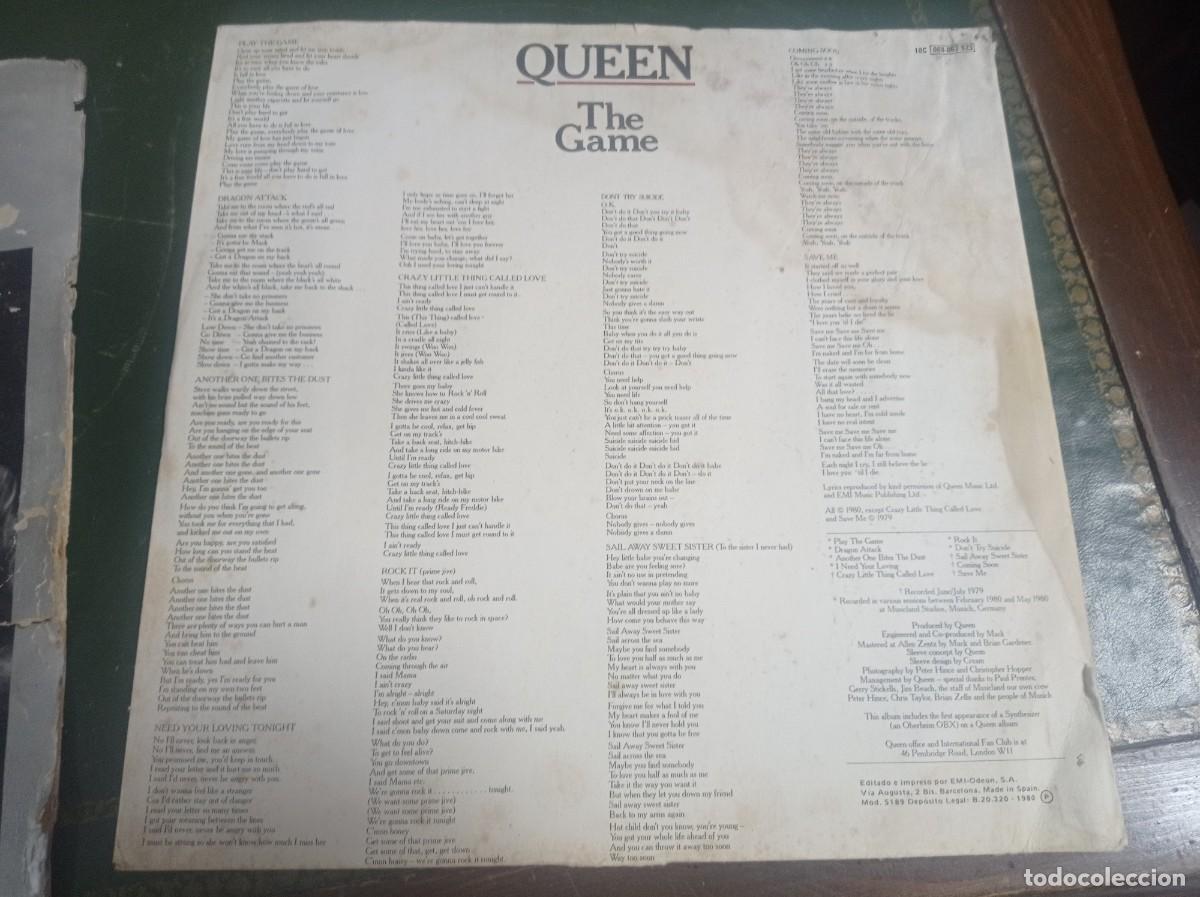 Discos de vinilo: Disco lp QUEEN The Game - Foto 4