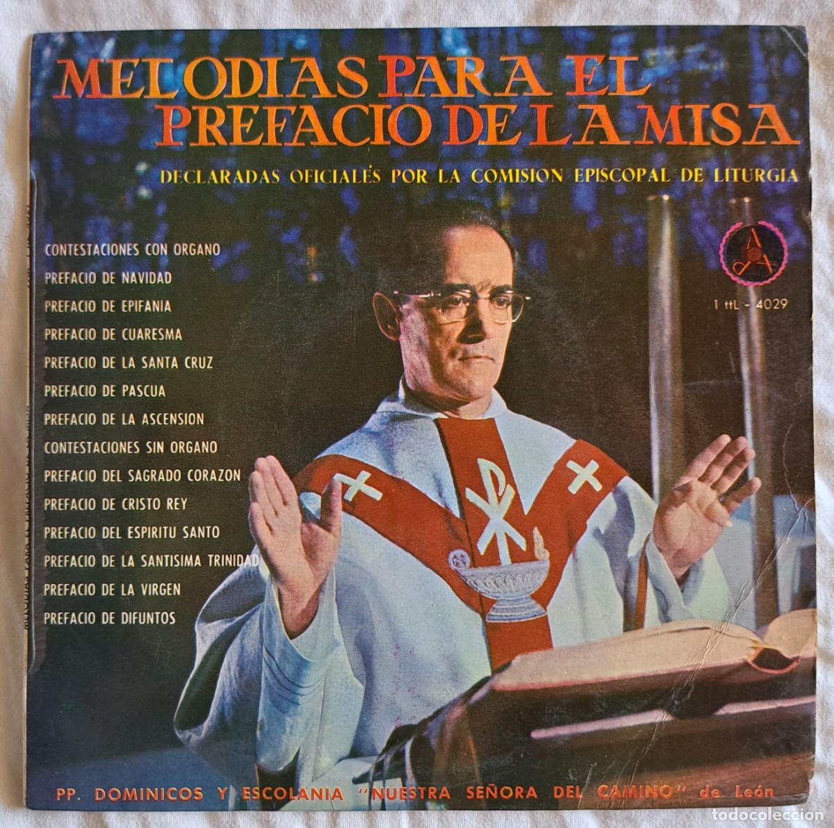 Vinyl records: Melod&iacute;as para el prefacio de la misa. PP. Dominicos y Escolan&iacute;a Nuestra Se&ntilde;ora del Camino de Le&oacute;n