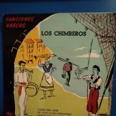 Discos de vinilo: JOYAS DEL VINILO---45 RPM---AÑO 1958--LOS CHIMBEROS-CANCIONES VASCAS (COSAS DEL MAR-AY ABELARDO-ETC)