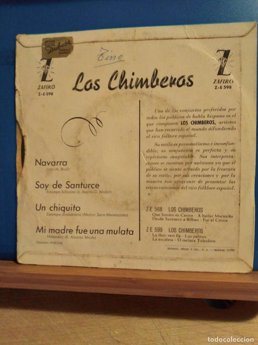 Discos de vinilo: REGIONAL - LOS CHIMBEROS / NAVARRA / SOY DE SANTURCE - Foto 2