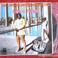 Discos de vinilo: BARRY WHITE (SINGLE 1974) LOVE'S THEME - THE LOVE UNLIMITED ORCHESTRA - RHAPSODY - SONIDO FILADELFIA