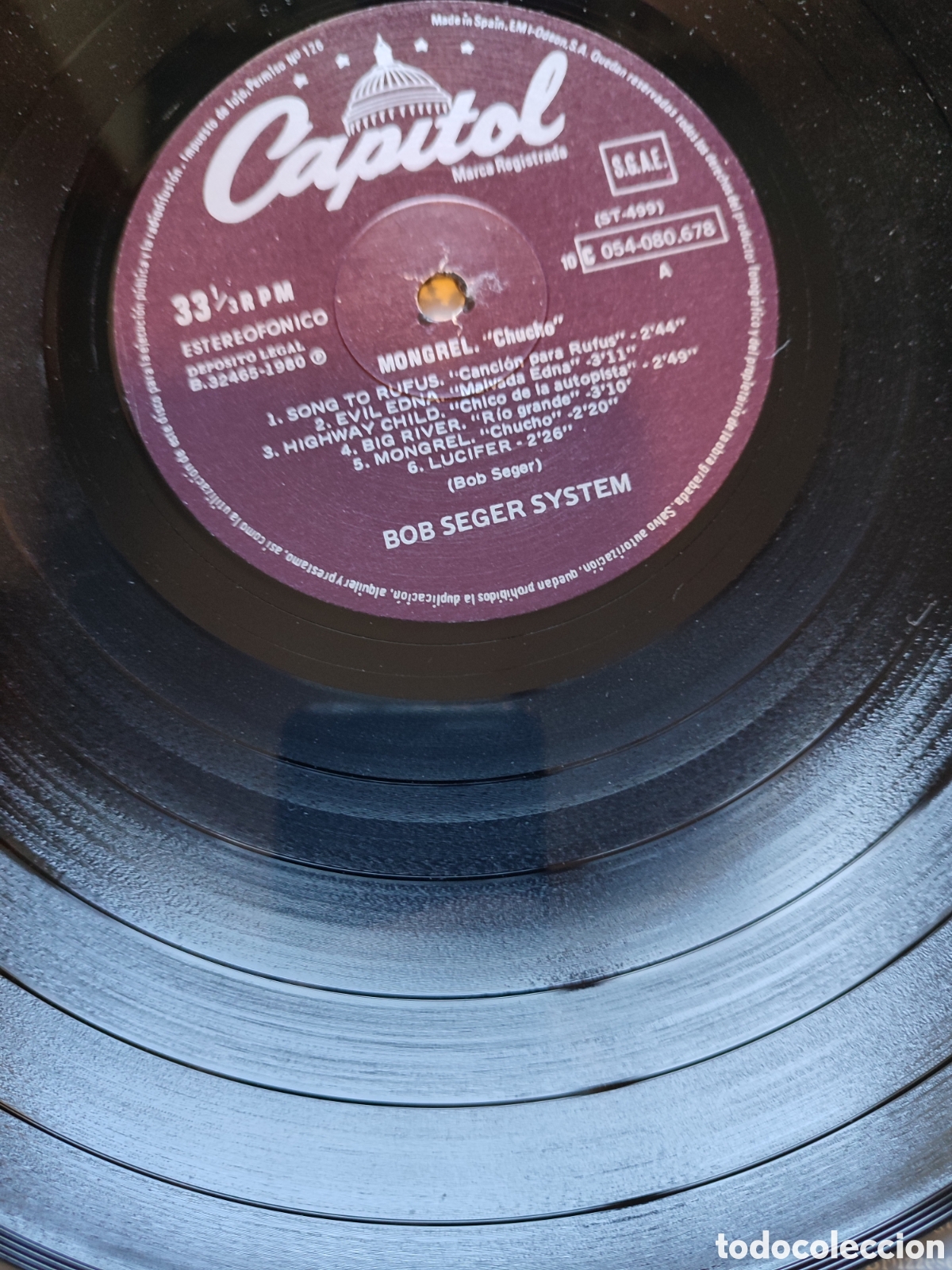 Discos de vinilo: Bob Seger System - Mongrel - Foto 3
