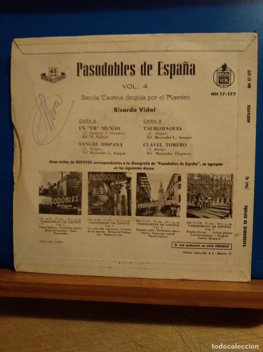 Discos de vinilo: PASODOBLES DE ESPA&Ntilde;A VOL 2 - Foto 2