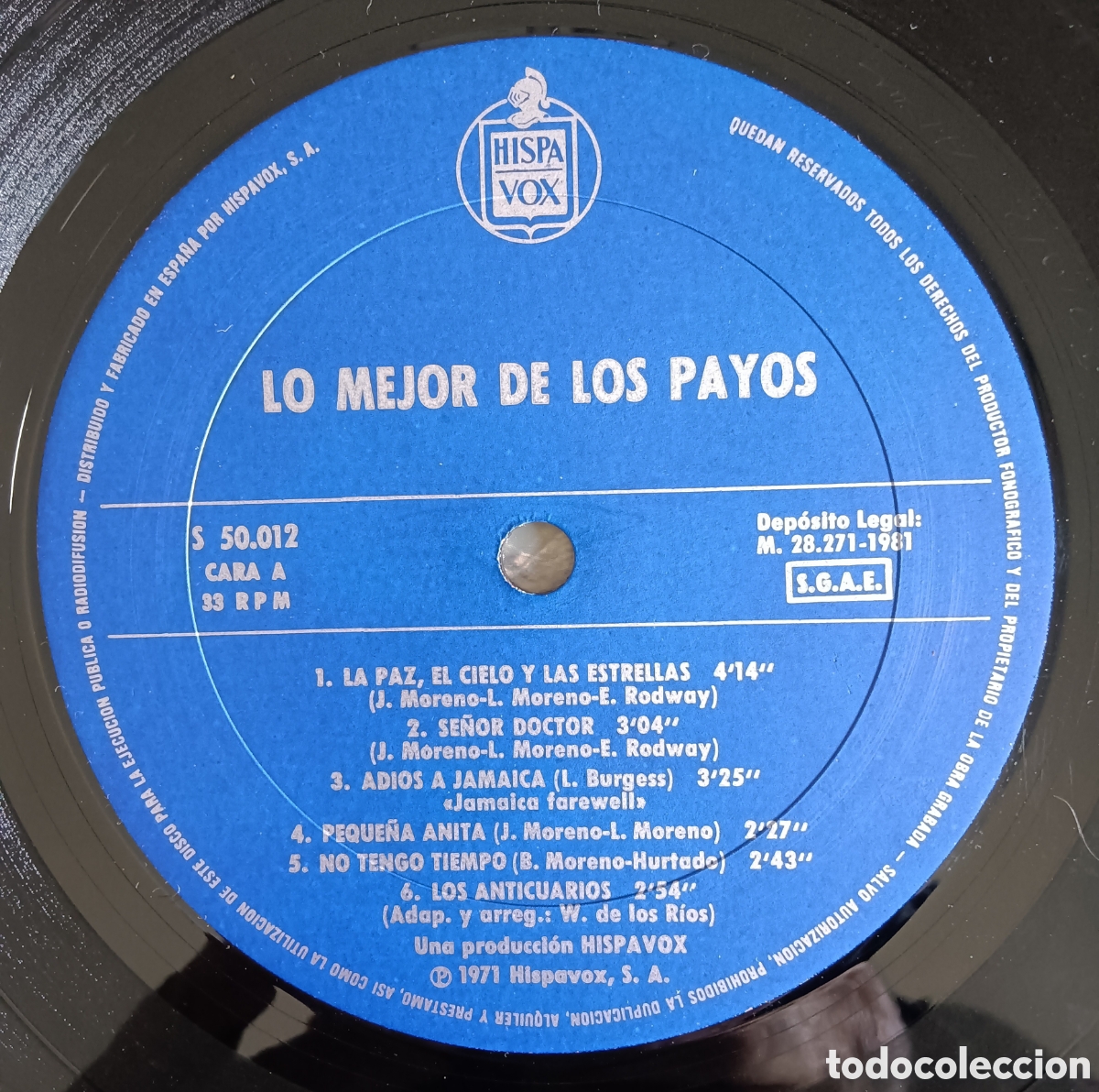 Discos de vinilo: Los Payos - Lo mejor, 1971 - Foto 3