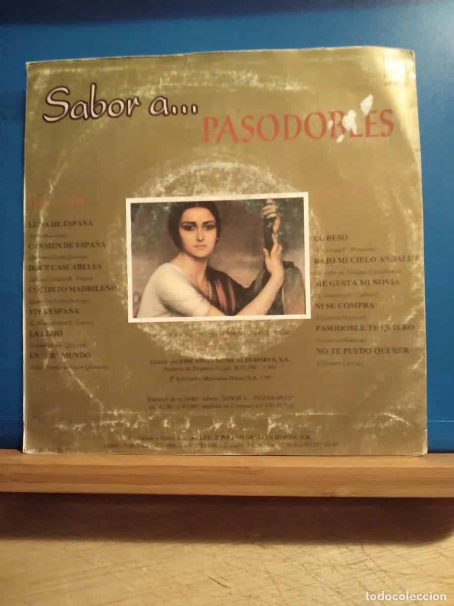 Discos de vinilo: SABOR...A PASODOBLES (MEDLEY( SINGLE PROMO 1991 - Foto 2