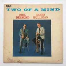 Discos de vinilo: PAUL DESMOND / GERRY MULLIGAN ‎– TWO OF A MIND , JAPAN 1976 RCA
