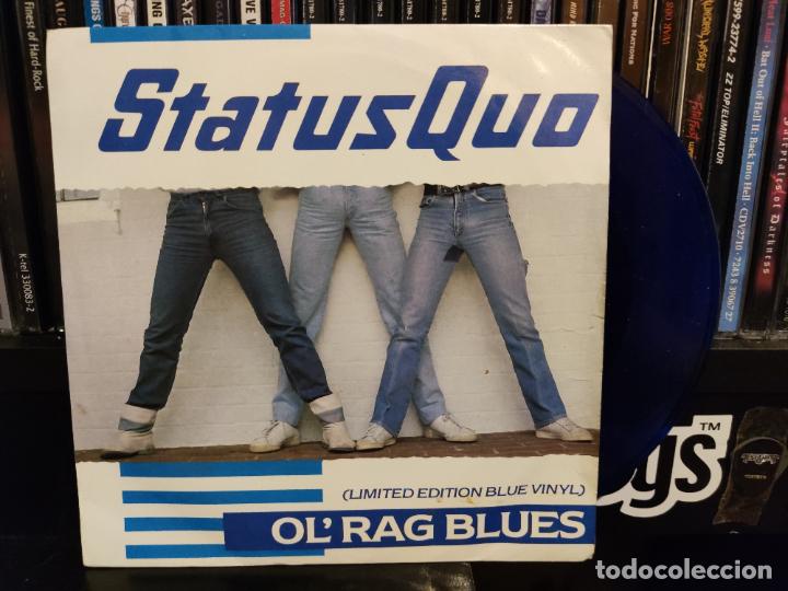 Discos de vinilo: STATUS QUO - OLRAG BLUES - EDICION LIMITADA SINGLE AZUL - Foto 1