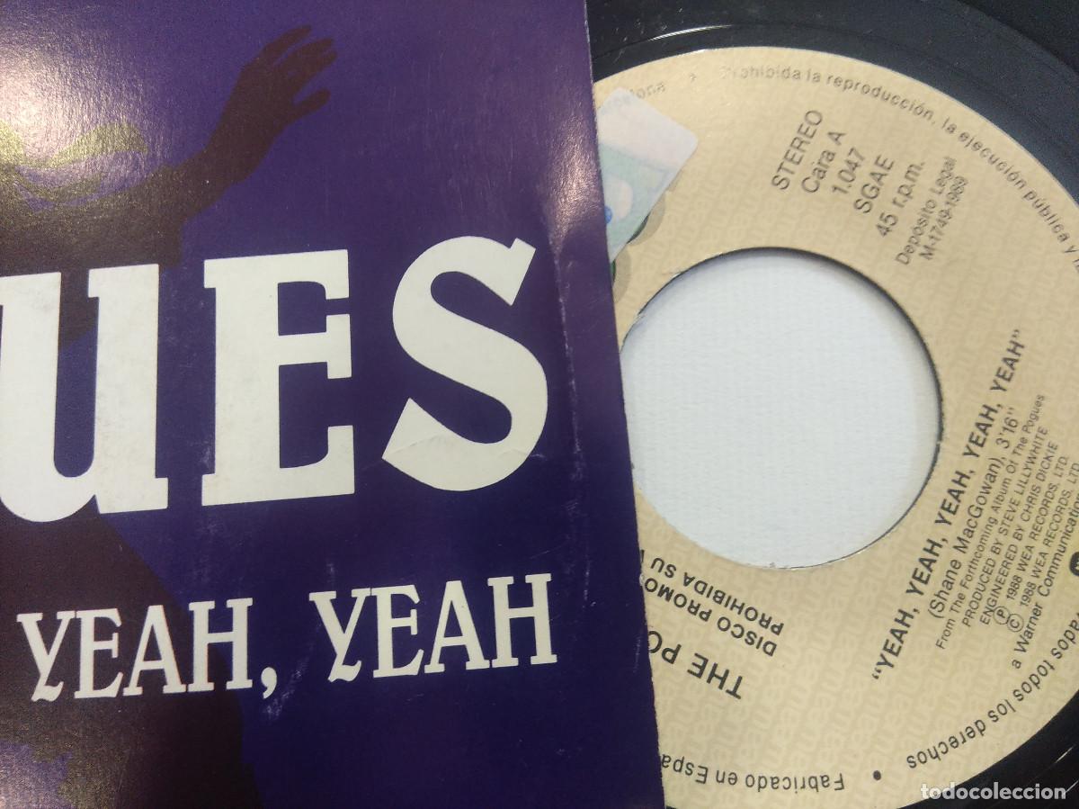 Discos de vinilo: THE POGUES/YEAH,YEAH/SINGLE PROMOCIONAL. - Foto 2