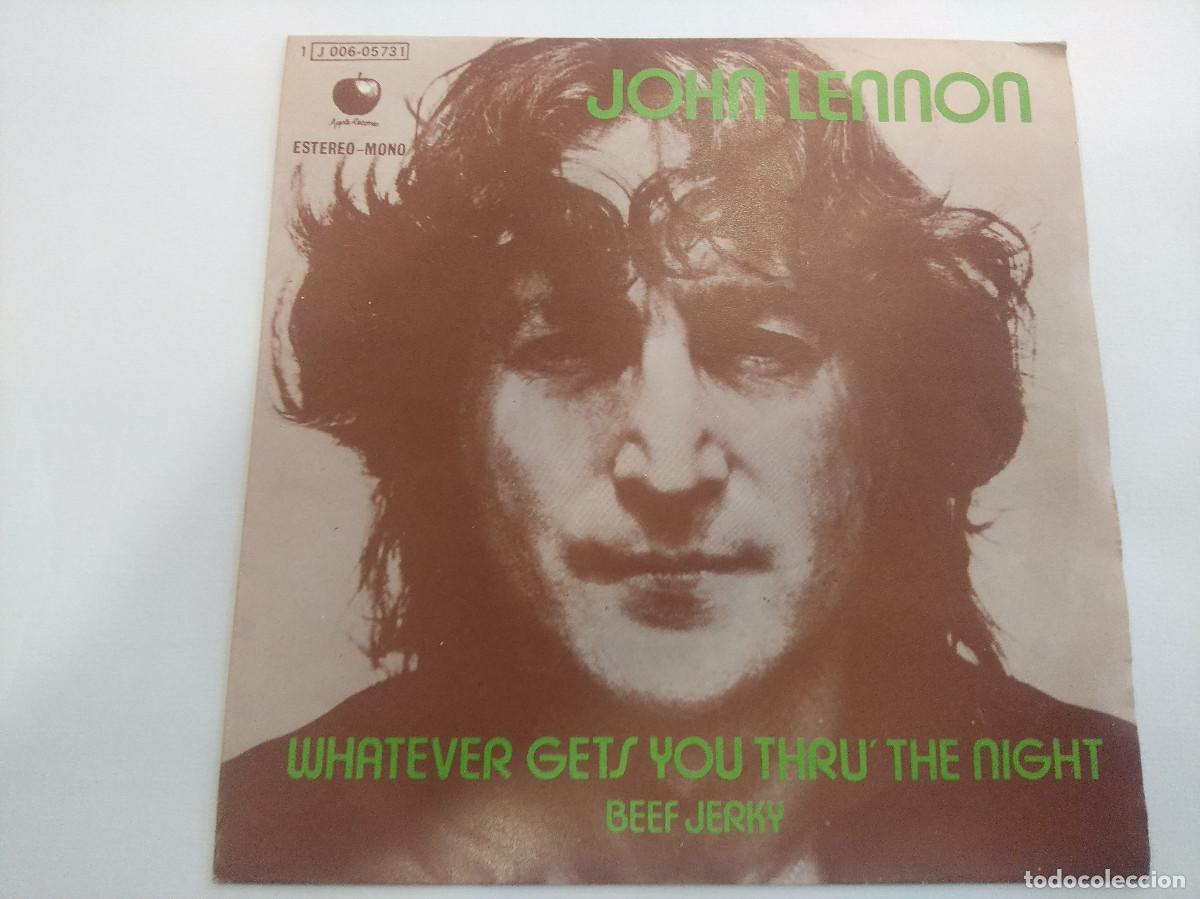 Discos de vinilo: JOHN LENNON/WHATEVER GETS YOU THRU THE NIGHT/SINGLE. - Foto 1