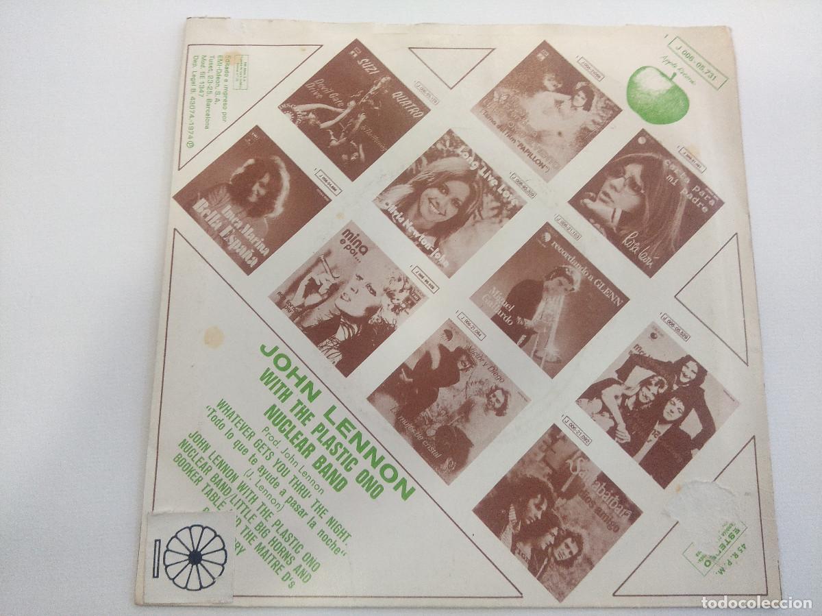 Discos de vinilo: JOHN LENNON/WHATEVER GETS YOU THRU THE NIGHT/SINGLE. - Foto 3